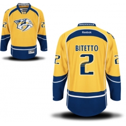 Anthony Bitetto Reebok Nashville Predators Premier Gold Home Jersey