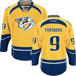 Filip Forsberg Reebok Nashville Predators Premier Gold Home NHL Jersey