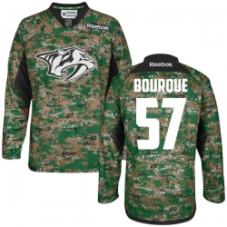 Gabriel Bourque Reebok Nashville Predators Premier Camo Digital Veteran's Day Practice Jersey