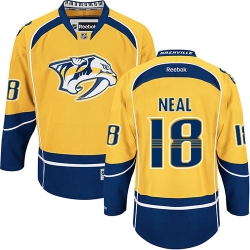 James Neal Reebok Nashville Predators Authentic Gold Home NHL Jersey