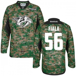 Kevin Fiala Reebok Nashville Predators Premier Camo Digital Veteran's Day Practice Jersey