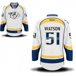 Austin Watson Reebok Nashville Predators Premier White Away Jersey