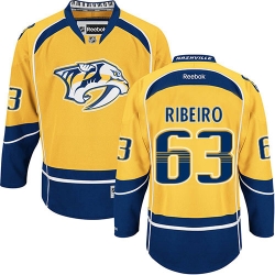 Mike Ribeiro Reebok Nashville Predators Authentic Gold Home NHL Jersey