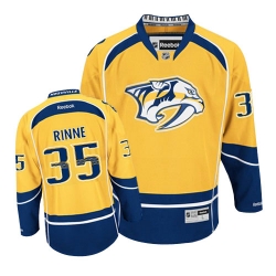 Pekka Rinne Reebok Nashville Predators Authentic Gold Home NHL Jersey