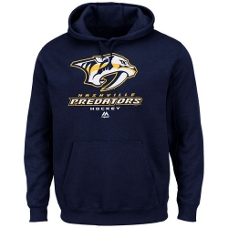 NHL Nashville Predators Majestic Critical Victory VIII Fleece Hoodie - Navy Blue