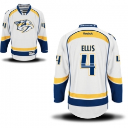 Ryan Ellis Reebok Nashville Predators Premier White Away Jersey