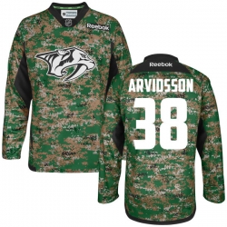 Viktor Arvidsson Reebok Nashville Predators Premier Camo Digital Veteran's Day Practice Jersey