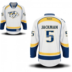 Barret Jackman Reebok Nashville Predators Premier White Away Jersey