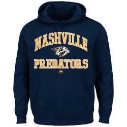 NHL Nashville Predators Majestic Heart & Soul Hoodie - Navy Blue
