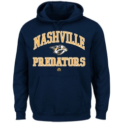 NHL Nashville Predators Majestic Heart & Soul Hoodie - Navy Blue