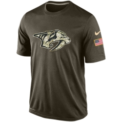 NHL Nashville Predators Nike Olive Salute To Service KO Performance Dri-FIT T-Shirt