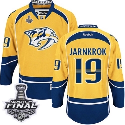 Calle Jarnkrok Reebok Nashville Predators Premier Gold Home 2017 Stanley Cup Final NHL Jersey