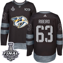 Mike Ribeiro Adidas Nashville Predators Authentic Black 1917-2017 100th Anniversary 2017 Stanley Cup Final NHL Jersey