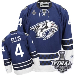 Ryan Ellis Reebok Nashville Predators Authentic Blue Third 2017 Stanley Cup Final NHL Jersey