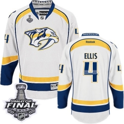 Ryan Ellis Reebok Nashville Predators Authentic White Away 2017 Stanley Cup Final NHL Jersey