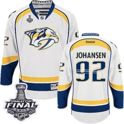 Ryan Johansen Reebok Nashville Predators Authentic White Away 2017 Stanley Cup Final NHL Jersey