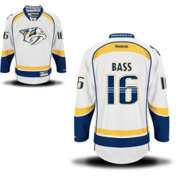 Cody Bass Reebok Nashville Predators Premier White Away Jersey