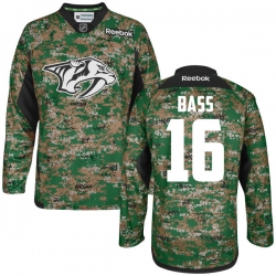 Cody Bass Reebok Nashville Predators Premier Camo Digital Veteran's Day Practice Jersey