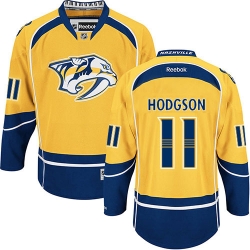 Cody Hodgson Reebok Nashville Predators Authentic Gold Home NHL Jersey