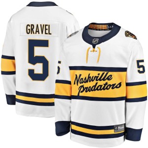 Kevin Gravel Men's Fanatics Branded Nashville Predators Breakaway White 2020 Winter Classic Player Jersey