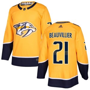 Anthony Beauvillier Youth Adidas Nashville Predators Authentic Gold Home Jersey