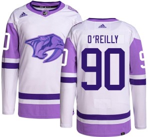 Ryan O'Reilly Men's Adidas Nashville Predators Authentic Hockey Fights Cancer Jersey