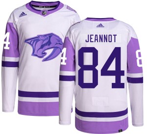 Tanner Jeannot Youth Adidas Nashville Predators Authentic Hockey Fights Cancer Jersey