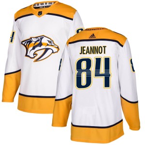 Tanner Jeannot Youth Adidas Nashville Predators Authentic White Away Jersey