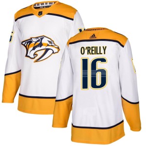 Cal O'Reilly Youth Adidas Nashville Predators Authentic White Away Jersey