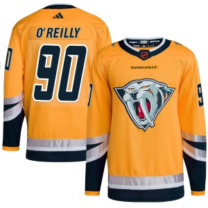 Ryan O'Reilly Youth Adidas Nashville Predators Authentic Yellow Reverse Retro 2.0 Jersey