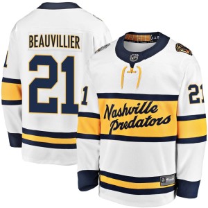 Anthony Beauvillier Youth Fanatics Branded Nashville Predators Breakaway White 2020 Winter Classic Player Jersey