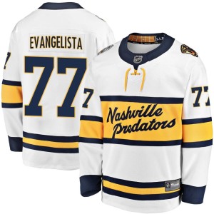 Luke Evangelista Men's Fanatics Branded Nashville Predators Breakaway White 2020 Winter Classic Player Jersey