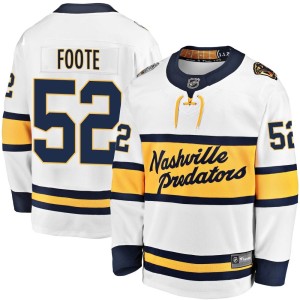 Cal Foote Men's Fanatics Branded Nashville Predators Breakaway White 2020 Winter Classic Player Jersey
