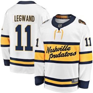 David Legwand Men's Fanatics Branded Nashville Predators Breakaway White 2020 Winter Classic Jersey
