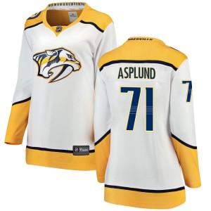 Rasmus Asplund Women's Fanatics Branded Nashville Predators Breakaway White Away Jersey