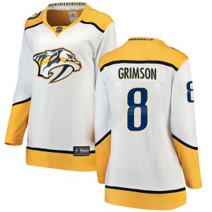 Stu Grimson Women's Fanatics Branded Nashville Predators Breakaway White Away Jersey