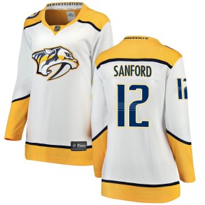 Zach Sanford Women's Fanatics Branded Nashville Predators Breakaway White Away Jersey