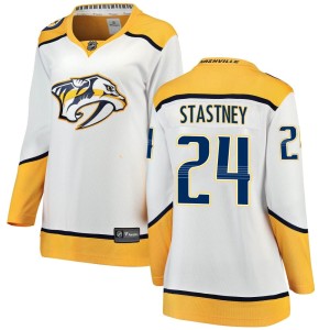 Spencer Stastney Women's Fanatics Branded Nashville Predators Breakaway White Away Jersey
