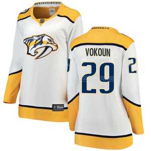 Tomas Vokoun Women's Fanatics Branded Nashville Predators Breakaway White Away Jersey