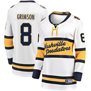 Stu Grimson Women's Fanatics Branded Nashville Predators Breakaway White 2020 Winter Classic Jersey