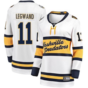 David Legwand Women's Fanatics Branded Nashville Predators Breakaway White 2020 Winter Classic Jersey