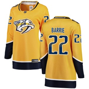 Tyson Barrie Women's Fanatics Branded Nashville Predators Breakaway Yellow Home Jersey