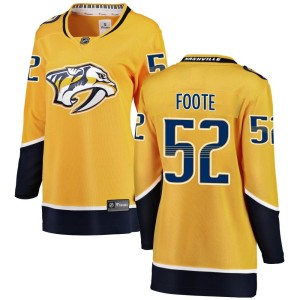 Cal Foote Women's Fanatics Branded Nashville Predators Breakaway Yellow Home Jersey