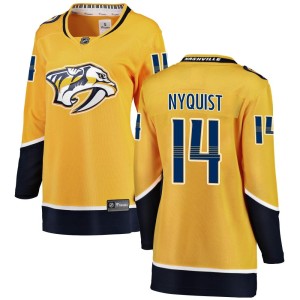 Gustav Nyquist Women's Fanatics Branded Nashville Predators Breakaway Yellow Home Jersey
