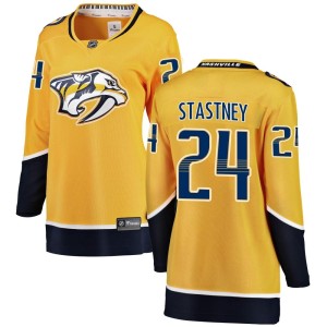 Spencer Stastney Women's Fanatics Branded Nashville Predators Breakaway Yellow Home Jersey