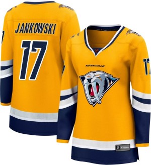 Mark Jankowski Women's Fanatics Branded Nashville Predators Breakaway Yellow Special Edition 2.0 Jersey