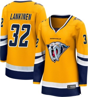 Kevin Lankinen Women's Fanatics Branded Nashville Predators Breakaway Yellow Special Edition 2.0 Jersey