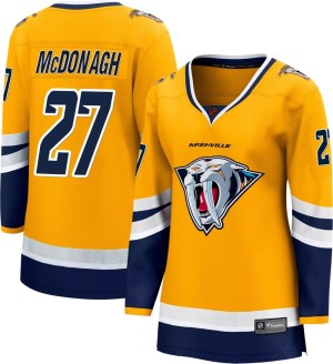 Ryan McDonagh Women's Fanatics Branded Nashville Predators Breakaway Yellow Special Edition 2.0 Jersey