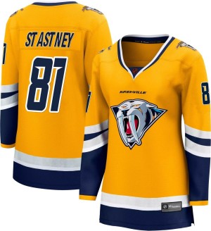 Spencer Stastney Women's Fanatics Branded Nashville Predators Breakaway Yellow Special Edition 2.0 Jersey