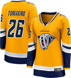 Philip Tomasino Women's Fanatics Branded Nashville Predators Breakaway Yellow Special Edition 2.0 Jersey